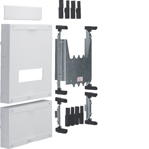 Hager - univers N kit, til univers skap, ekstra høyde, effektbryter x250, h450xb250mm