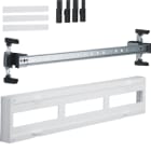 Hager - univers N kit, til univers skap, din-skinner 1x3x12 mod - 36 mod, slisset deksel, h150xb750 mm