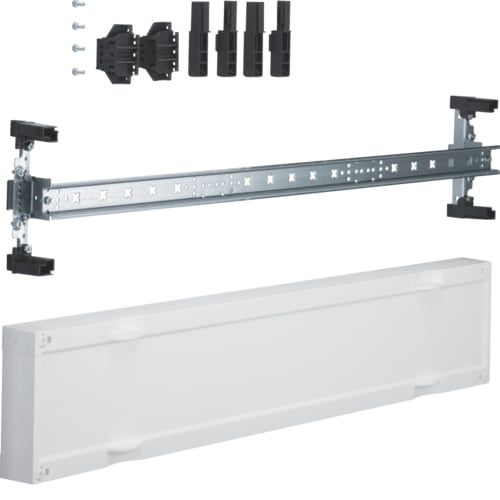 Hager - univers N kit, til univers skap, din-skinner f. rekkeklemmer e.l, tett deksel, h15xb75cm