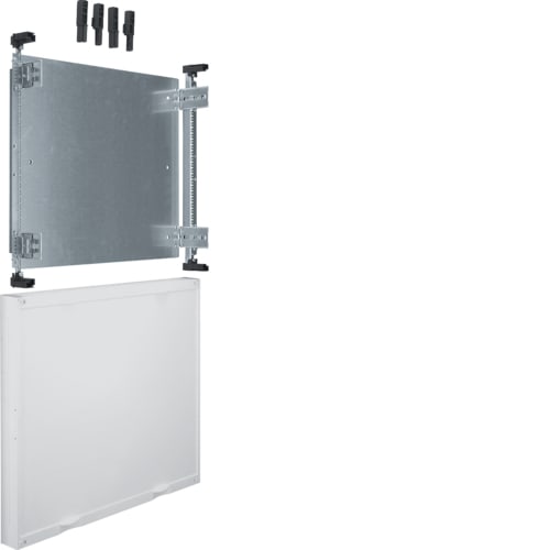 Hager - univers N kit, til univers skap, montasjeplate bak tett deksel, h45xb50cm