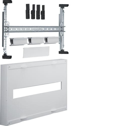 Hager - univers N kit, til univers skap, plass til 4/ 5 stk effektbryter x160, h300xb250mm
