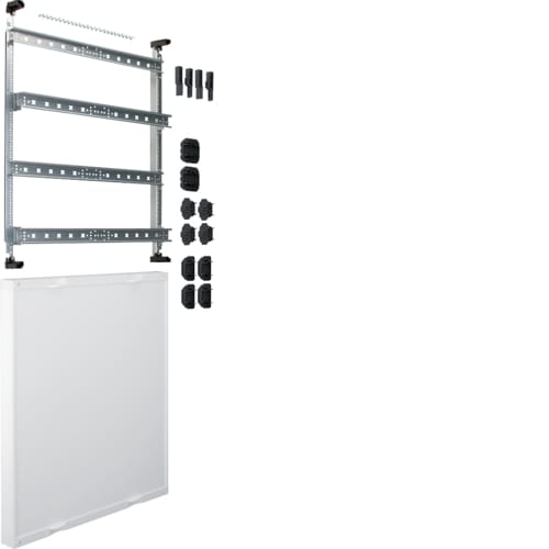 Hager - univers N kit, til univers skap, din-skinner f. rekkeklemmer e.l, tett deksel, h60xb50cm