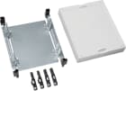 Hager - univers N kit, til univers skap, montasjeplate bak tett deksel, h30xb25cm