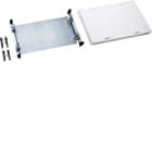 Hager - univers N kit, til univers skap, montasjeplate bak tett deksel, h30xb50cm