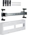 Hager - univers N kit, til univers skap, din-skinner 1x2x12 mod - 24 mod, slisset deksel, h150xb500 mm