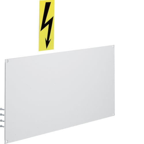 Hager - univers N, blank pvc-deksel, h450xb250mm