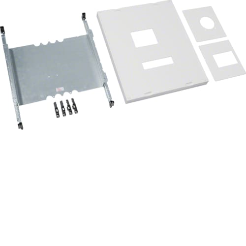 Hager - univers N kit, til univers skap, ekstra bredde, effektbryter h630 + jordfeilblokk, h600xb500mm