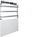 Hager - univers N kit, til univers skap, din-skinner f. rekkeklemmer e.l, tett deksel, h45xb75cm