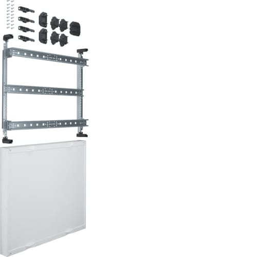 Hager - univers N kit, til univers skap, din-skinner f. rekkeklemmer e.l, tett deksel, h45xb50cm