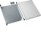 Hager - univers N kit, til univers skap, montasjeplate bak tett deksel, h60xb50cm