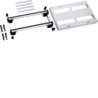 Hager - univers N kit, til univers skap, din-skinner 2x2x12 mod - 48 mod, slisset deksel, h300xb500 mm