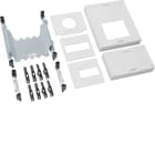 Hager - univers N kit, til univers skap, effektbryter h250 + jordfeilblokk, h450xb250mm