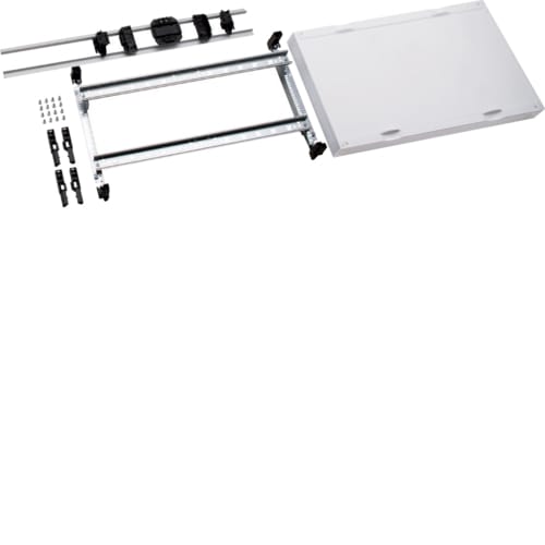 Hager - univers N kit, til univers skap, din-skinner f. rekkeklemmer e.l, tett deksel, h30xb50cm