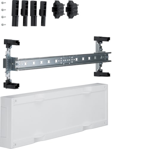 Hager - univers N kit, til univers skap, din-skinner f. rekkeklemmer e.l, tett deksel, h15xb50cm