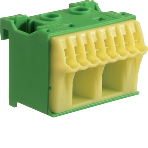 Hager - Quick-connect pe-klemme, 8 stk 1,5-4mm² stikklemme, 2 stk 1,5-25mm² skruklemme