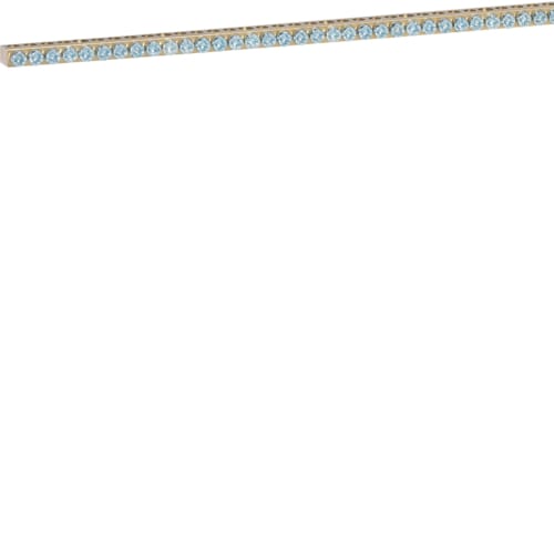 Hager - Jordingsskinne, messing, 78 stk 1,5 til 25mm2 tilkoblinger, lengde 482mm