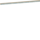 Hager - Jordingsskinne, messing, 78 stk 1,5 til 25mm2 tilkoblinger, lengde 482mm