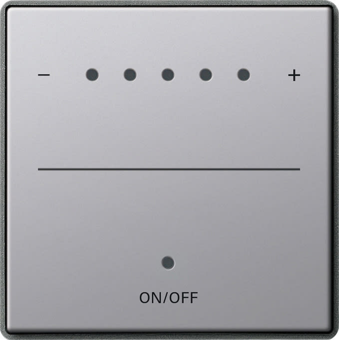 GIRA - Dimmerfront Touchsensor med dioder for system 2000 E22 aluminium