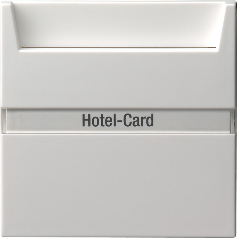 GIRA - Hotellkort bryter MF System 55 renhvit matt