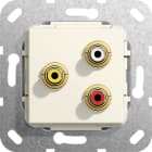 Function - Phono, kompositt Overgangskabel Innsats kremhvit