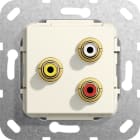 Function - Phono, kompositt Loddeforbindelse Innsats kremhvit