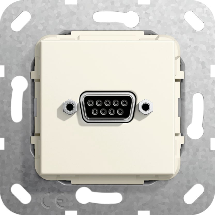 Function - D Sub 9 polet Loddeforbindelse Innsats kremhvit
