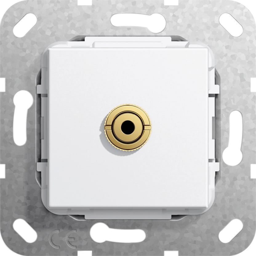 Function - Mini jack 3,5 mm han/hun-overgang Innsats hvit