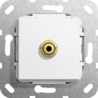 Function - Mini jack 3,5 mm han/hun-overgang Innsats hvit