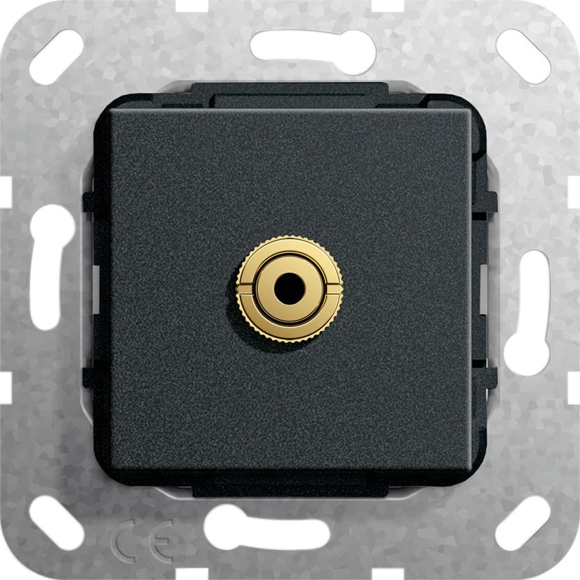 Function - Mini jack 3,5 mm Overgangskabel Innsats svart matt