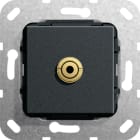 Function - Mini jack 3,5 mm han/hun-overgang Innsats svart matt