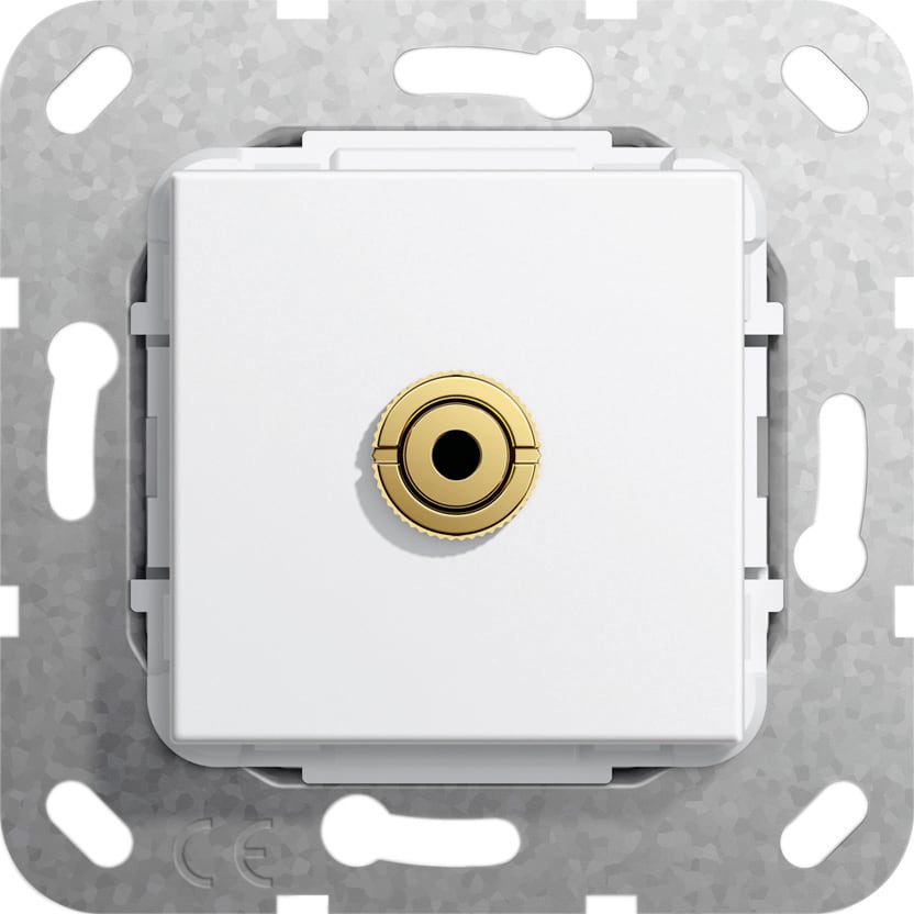 Function - Mini jack 3,5 mm Overgangskabel Innsats hvit