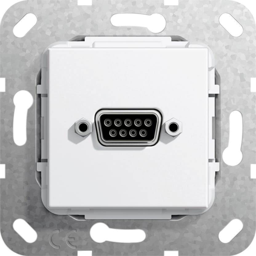 Function - D Sub 9 polet Loddeforbindelse Innsats hvit