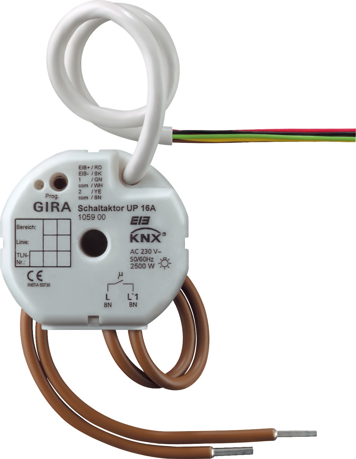 GIRA - KNX Relémodul 1x 16A innfelt