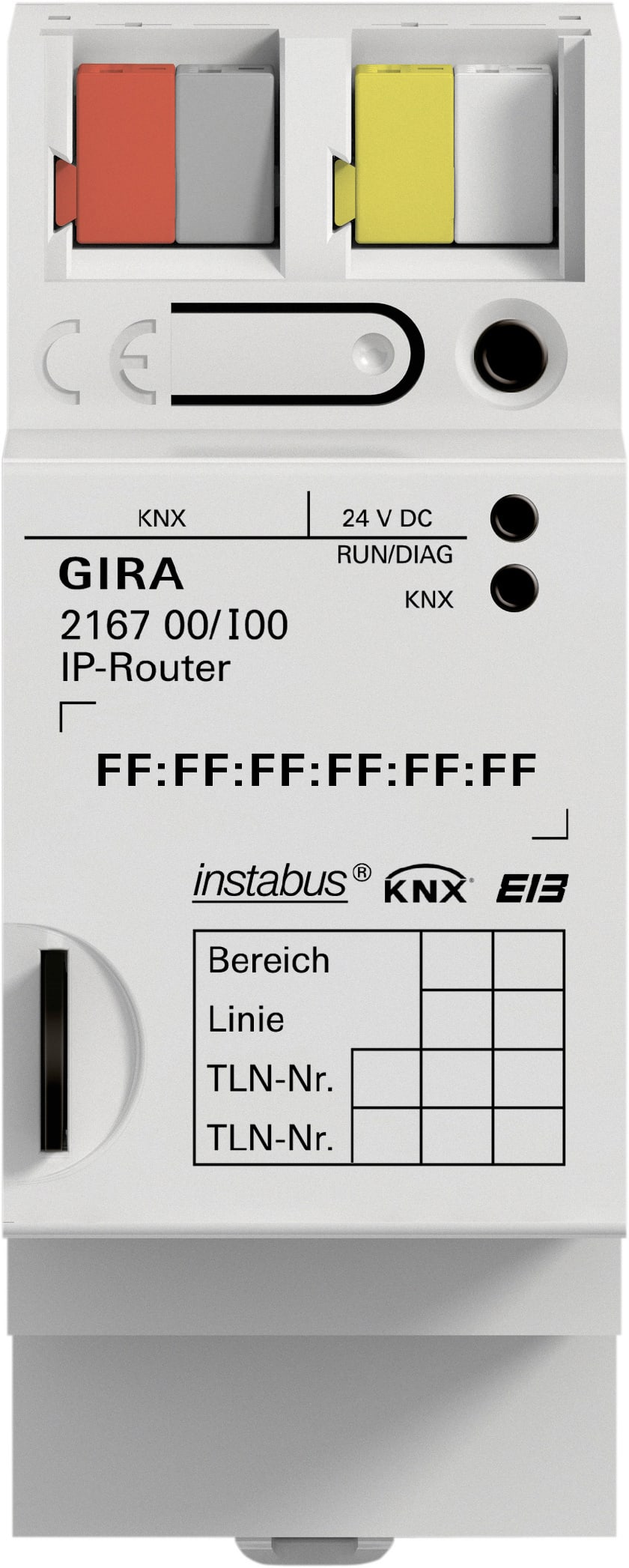 GIRA - KNX IP-router tavlemontert