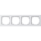 GIRA - Ramme E2 hvit glanset 4 hull