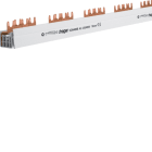 Hager - Faseskinne, 4-pol, L1 L2 L3 N, 56 mod, 80A
