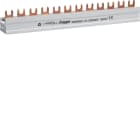 Hager - Faseskinne, 4-pol, L1 L2 L3 N, 12 mod, 80A