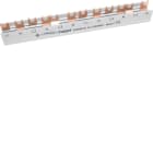 Hager - Faseskinne, 4-pol, L1-N L2-N L3-N, 12 mod, 80A