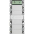 GIRA - KNX Tastsensor 3 Plus 5x kanaler, med termostat og kontroller. System 55