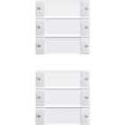 GIRA - Vippesett 6x MF System 55 klar/hvit