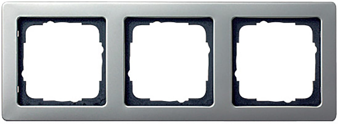 GIRA - Ramme E22 edelstål serie 21, 3 hull