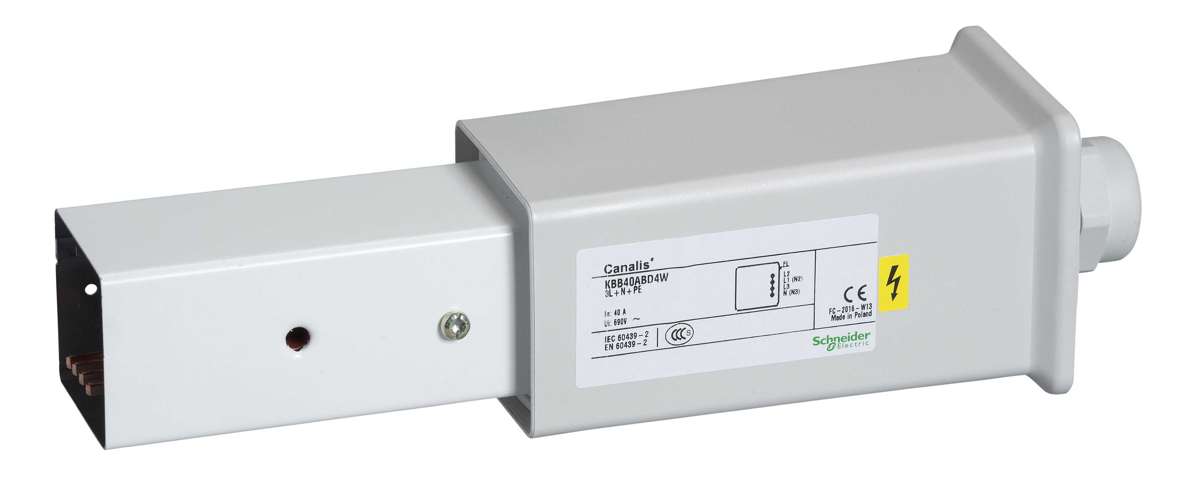 Schneider Electric - ENDETILFØRSEL 40A H 3L+N W