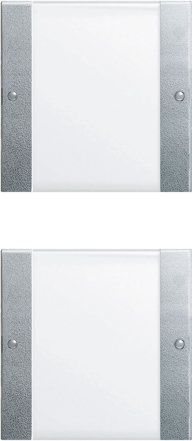 GIRA - Vippesett 2x MF System 55 klar/f. aluminium