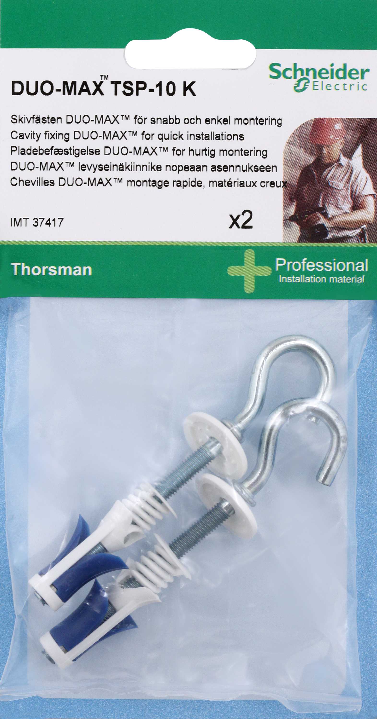 Schneider Electric - TSP Duo-Max 10mm m/krok 2 stk