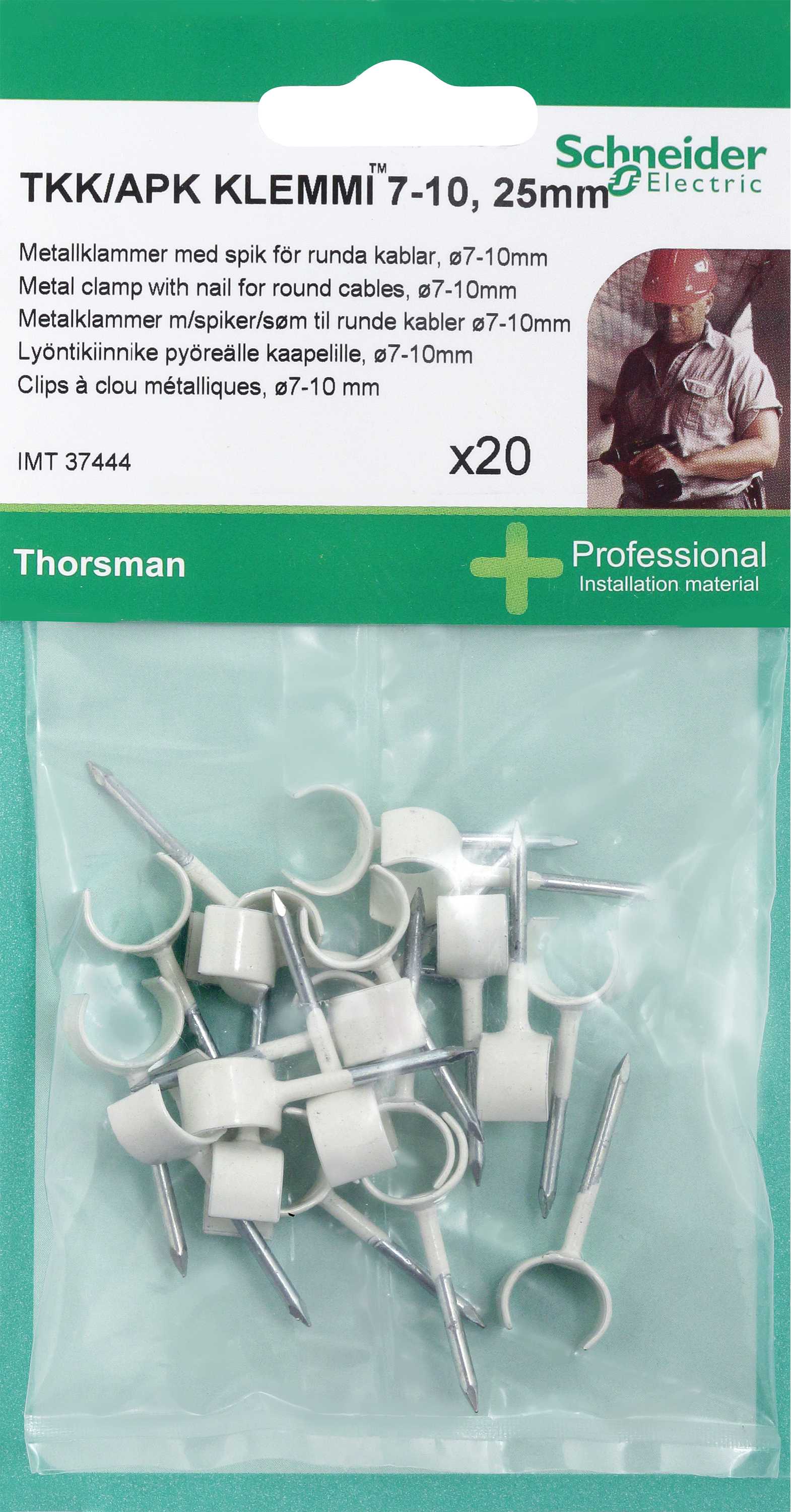 Thorsman
 - APK klammer 7-10mm lang 20 stk