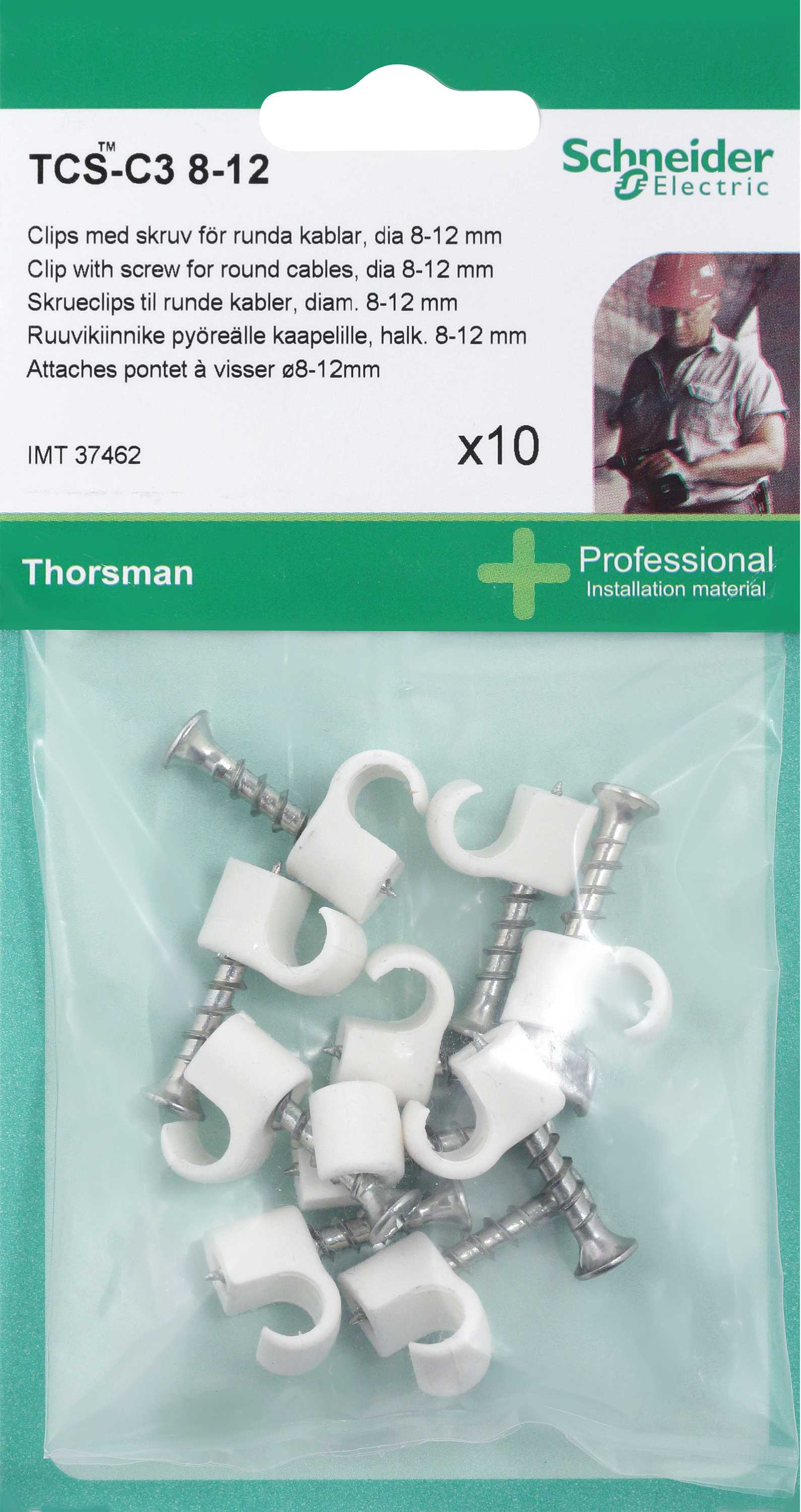 Schneider Electric - TCS-C3 skrueklips 8-12 10 stk