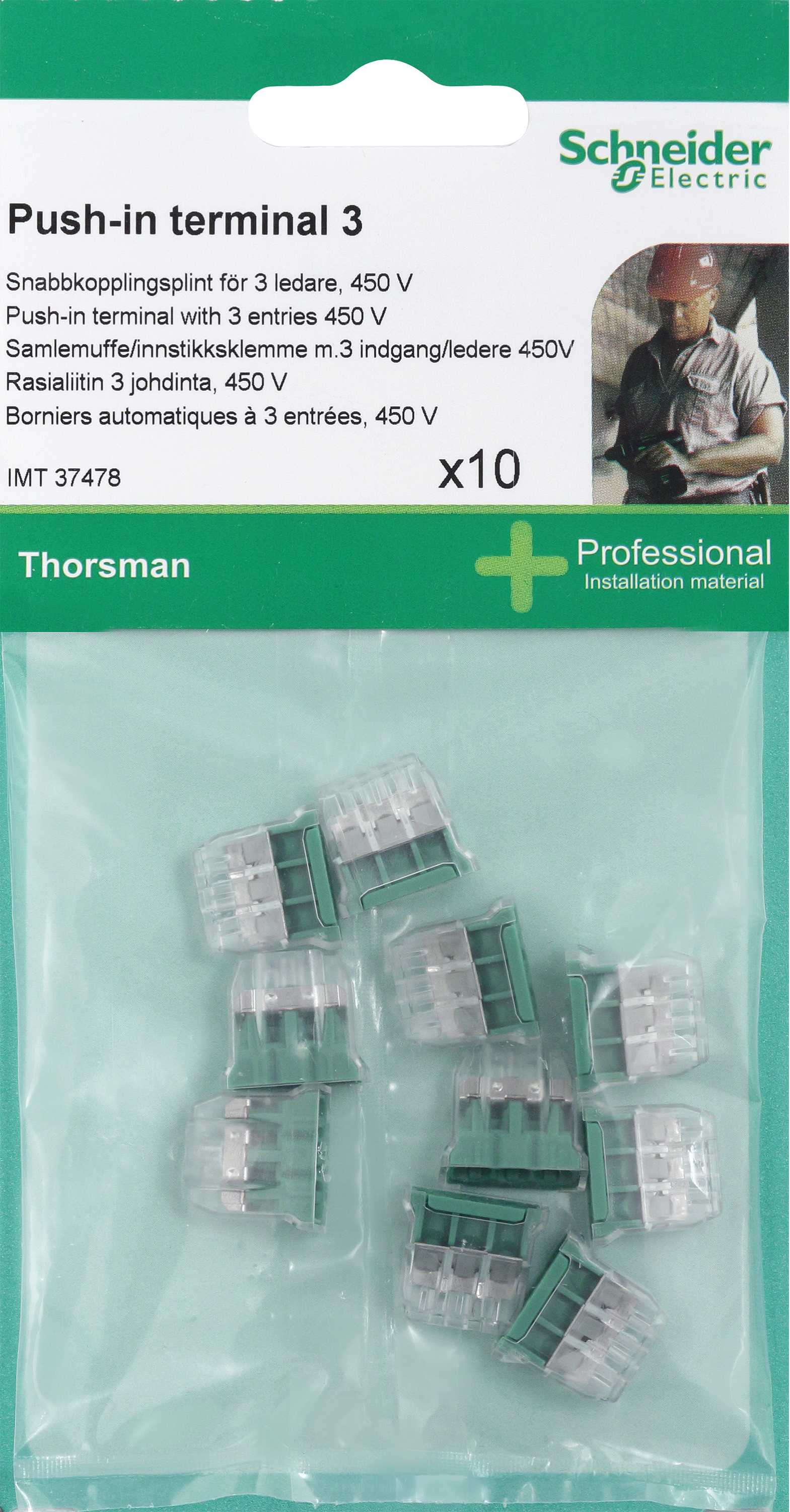 Schneider Electric - K3 innstikksklemme DIY10