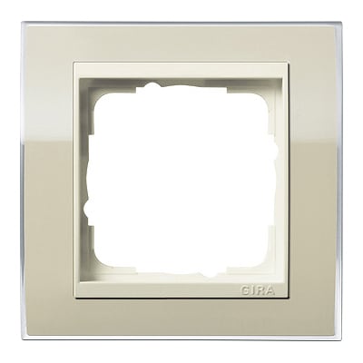 GIRA - Ramme Event Klar sand med kremhvit mellomramme 1 hull