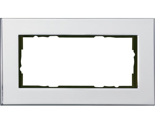 GIRA - Ramme esprit glass hvit 2 hull åpen