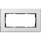 GIRA - Ramme esprit glass hvit 2 hull åpen